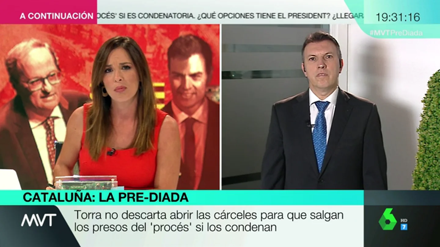 Joaquim Bosch, sobre las declaraciones de Torra: "No podrían salir en libertad porque el Parlament no tiene competencias sobre ello" Joaquim Bosch, sobre las declaraciones de Torra: "No podrían salir en libertad porque el Parlament no tiene competencias sobre ello"