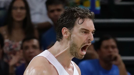 Pau Gasol con la selección española de baloncesto Pau Gasol con la selección española de baloncesto