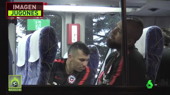 Arturo Vidal ha abandonado cojeando el entrenamiento de Chile