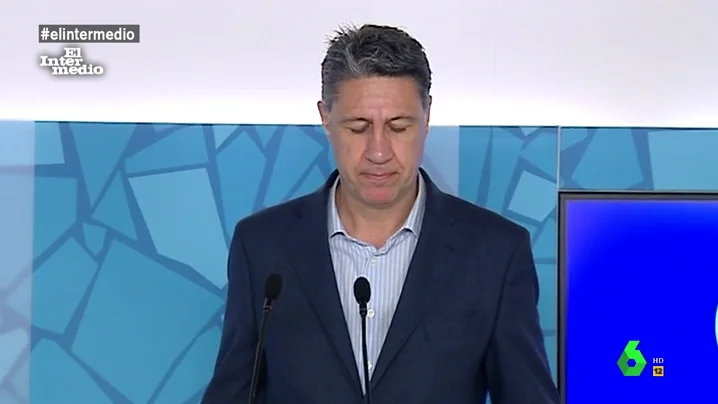Xavier García Albiol durante una rueda de prensa Xavier García Albiol durante una rueda de prensa