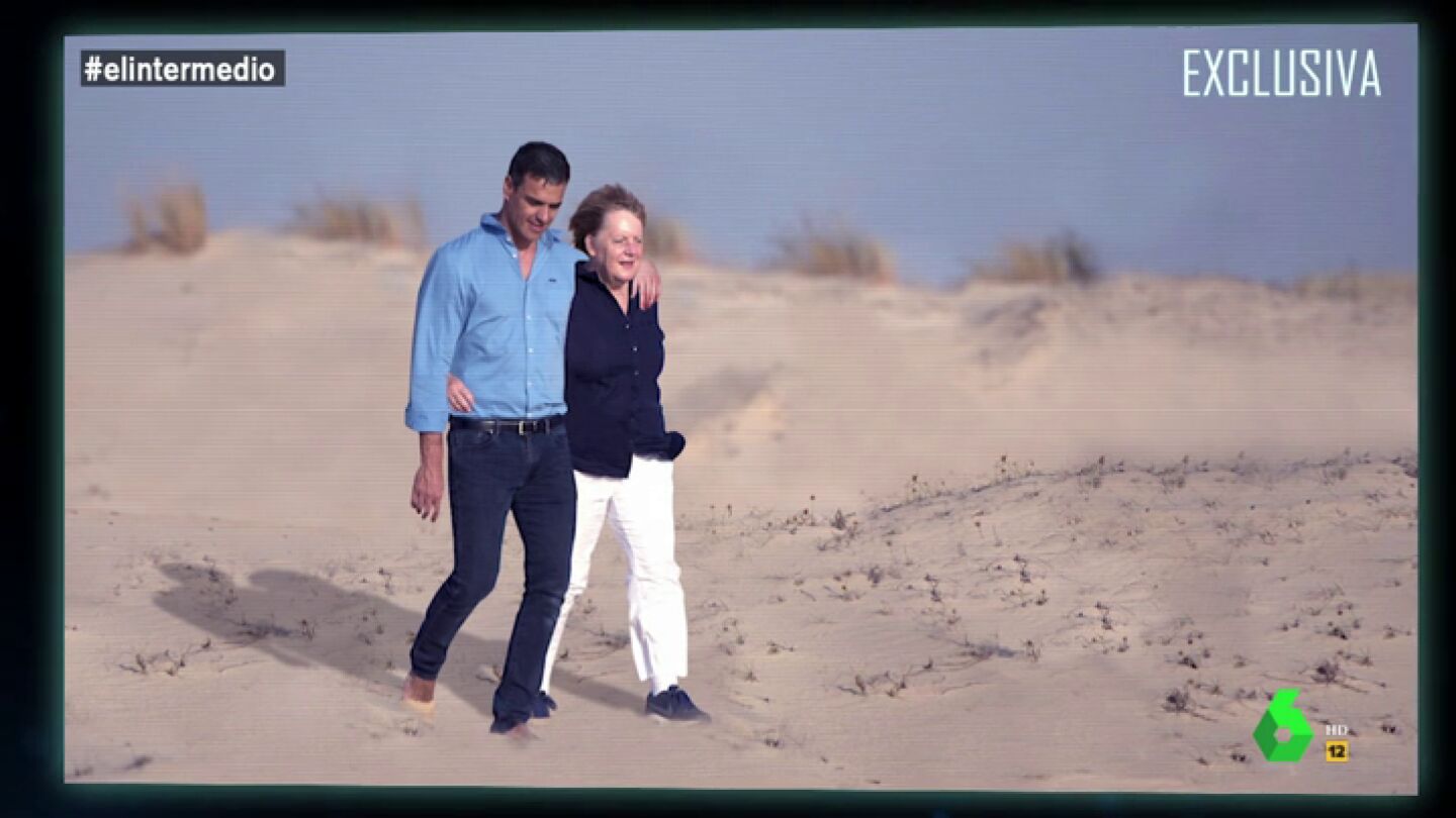 Pedro S&aacute;nchez y Angela Merkel