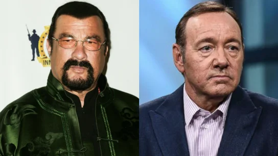 Los actores Kevin Spacey y Steven Seagal Los actores Kevin Spacey y Steven Seagal