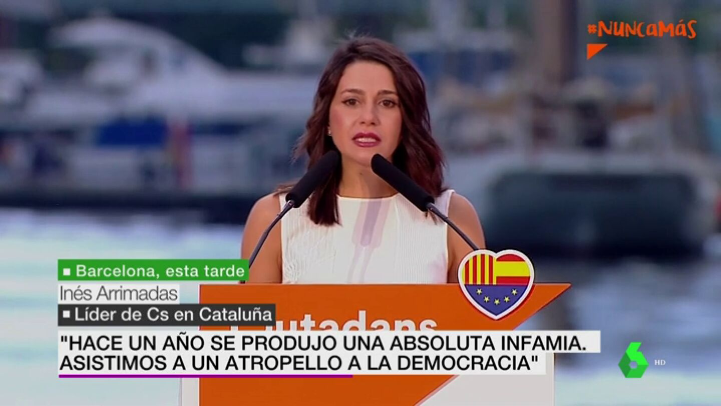  Ciudadanos organiza un acto de protesta a las leyes de desconexi&oacute;n independentista: "Hace un a&ntilde;o se produjo una infamia"