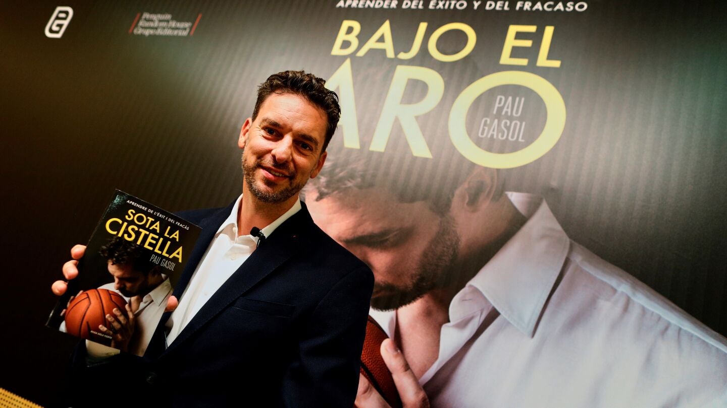 Pau Gasol, durante la presentaci&oacute;n de su libro