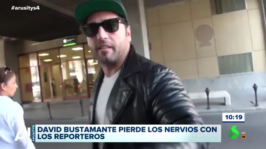 David Bustamante se encara a los reporteros David Bustamante se encara a los reporteros