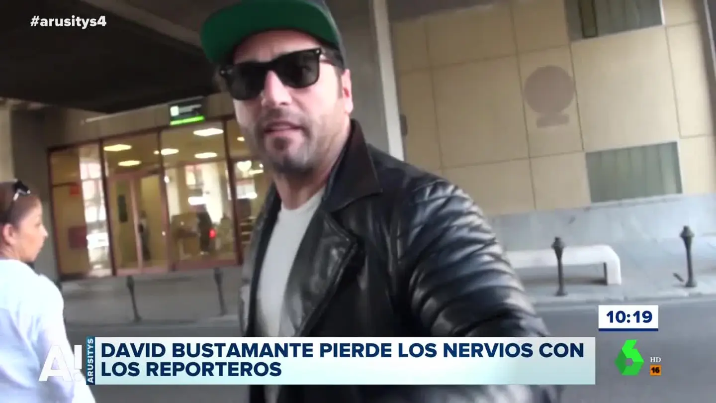 David Bustamante se encara a los reporteros David Bustamante se encara a los reporteros