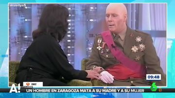 Carlos Latre parodia a Franco delante de Carmen Martínez-Bordiú