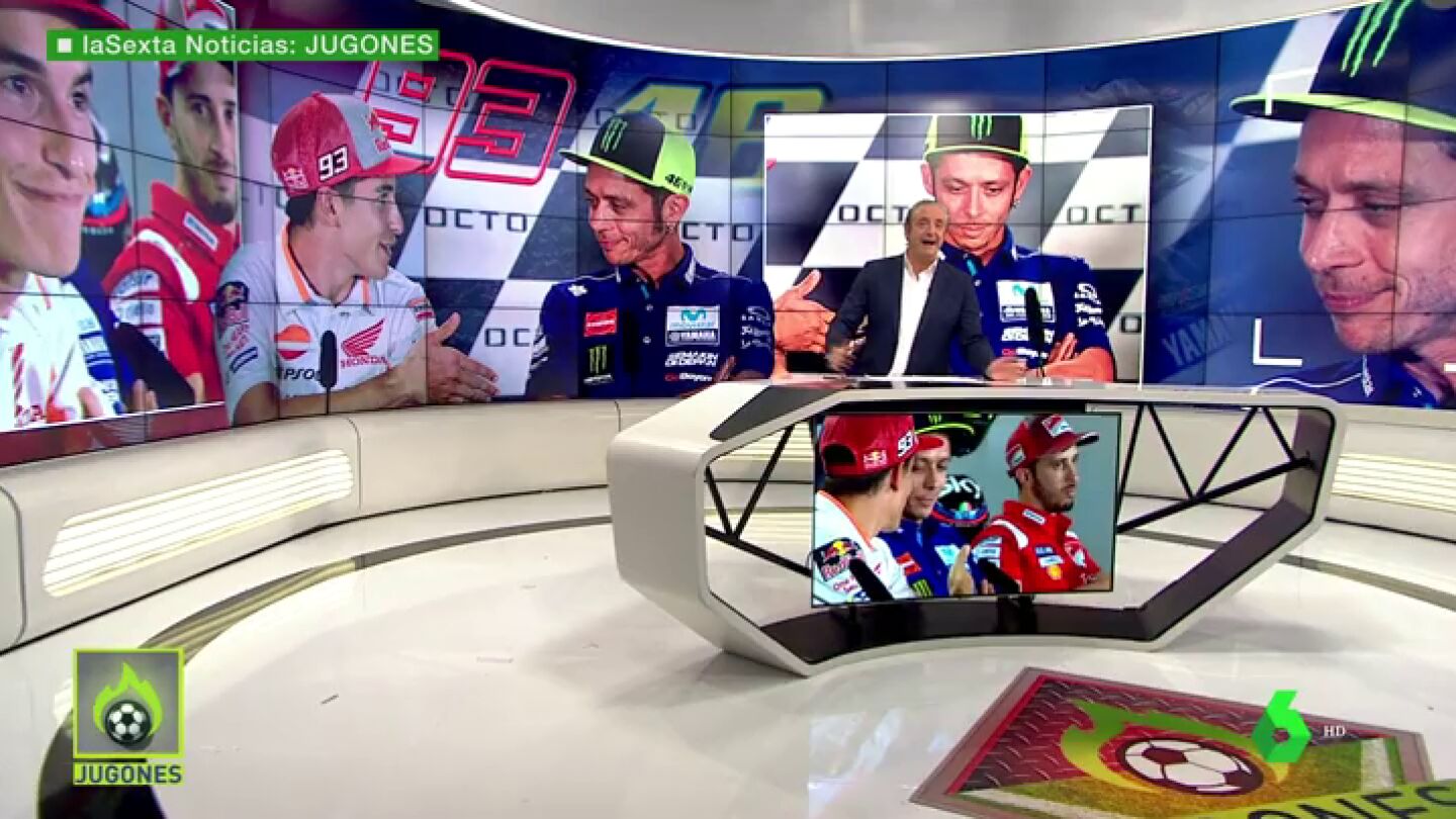 Rossi se neg&oacute; a darle la mano a Marc M&aacute;rquez