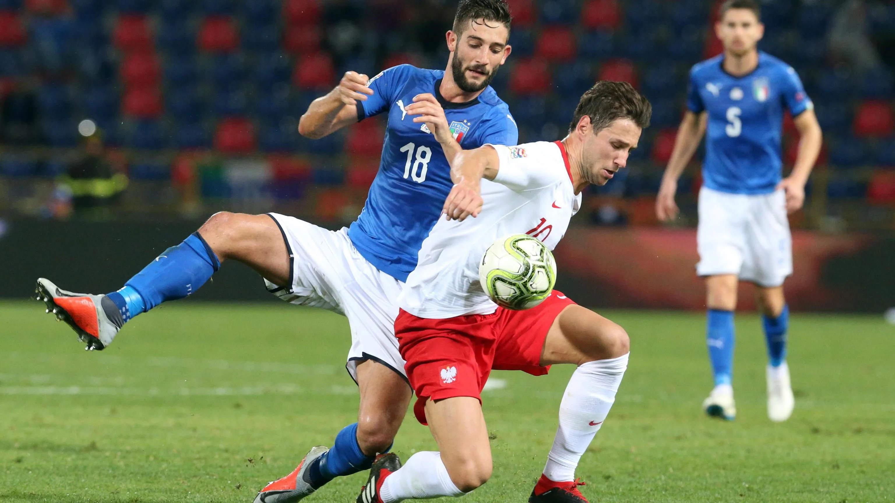 Italia contra Polonia en la Nations League