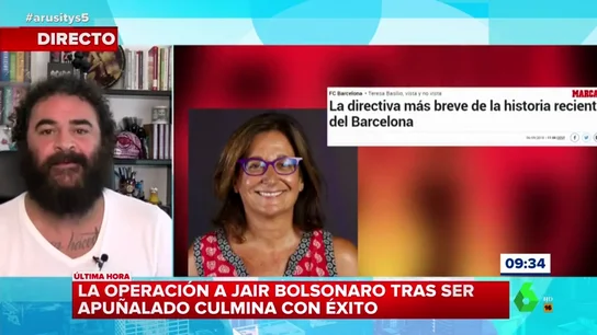 El chiste de El Sevilla con el que explica (y resume) la "brevísima" historia de la directiva del Barça Teresa Basilio El chiste de El Sevilla con el que explica (y resume) la "brevísima" historia de la directiva del Barça Teresa Basilio
