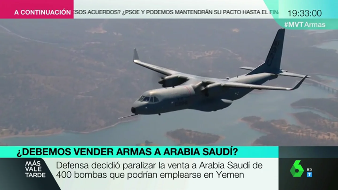 Un avión militar, drones, armas: estas son las ventas que ha hecho España a Arabia Saudí Un avión militar, drones, armas: estas son las ventas que ha hecho España a Arabia Saudí