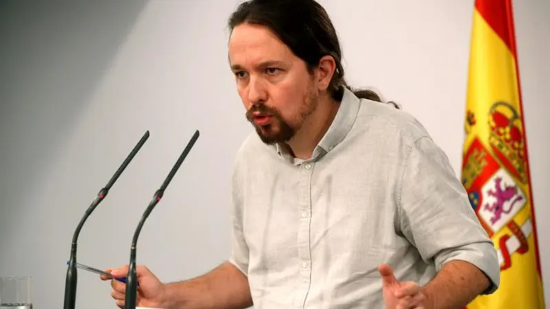 El líder de Podemos, Pablo Iglesias