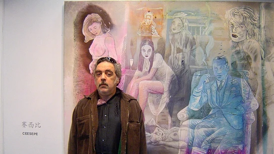 El ilustrador y pintor madrileño Carlos Sánchez Pérez, 'Ceesepe', en una imagen de 2007 El ilustrador y pintor madrileño Carlos Sánchez Pérez, 'Ceesepe', en una imagen de 2007
