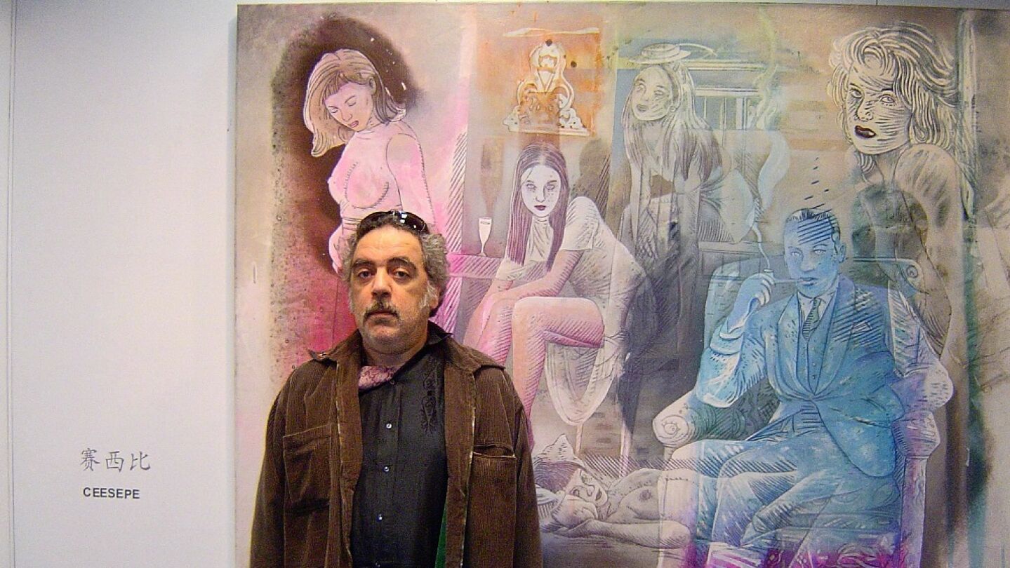 El ilustrador y pintor madrile&ntilde;o Carlos S&aacute;nchez P&eacute;rez, 'Ceesepe', en una imagen de 2007