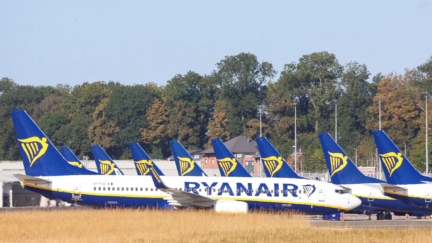 Imagen de archivo de aviones de Ryanair Imagen de archivo de aviones de Ryanair