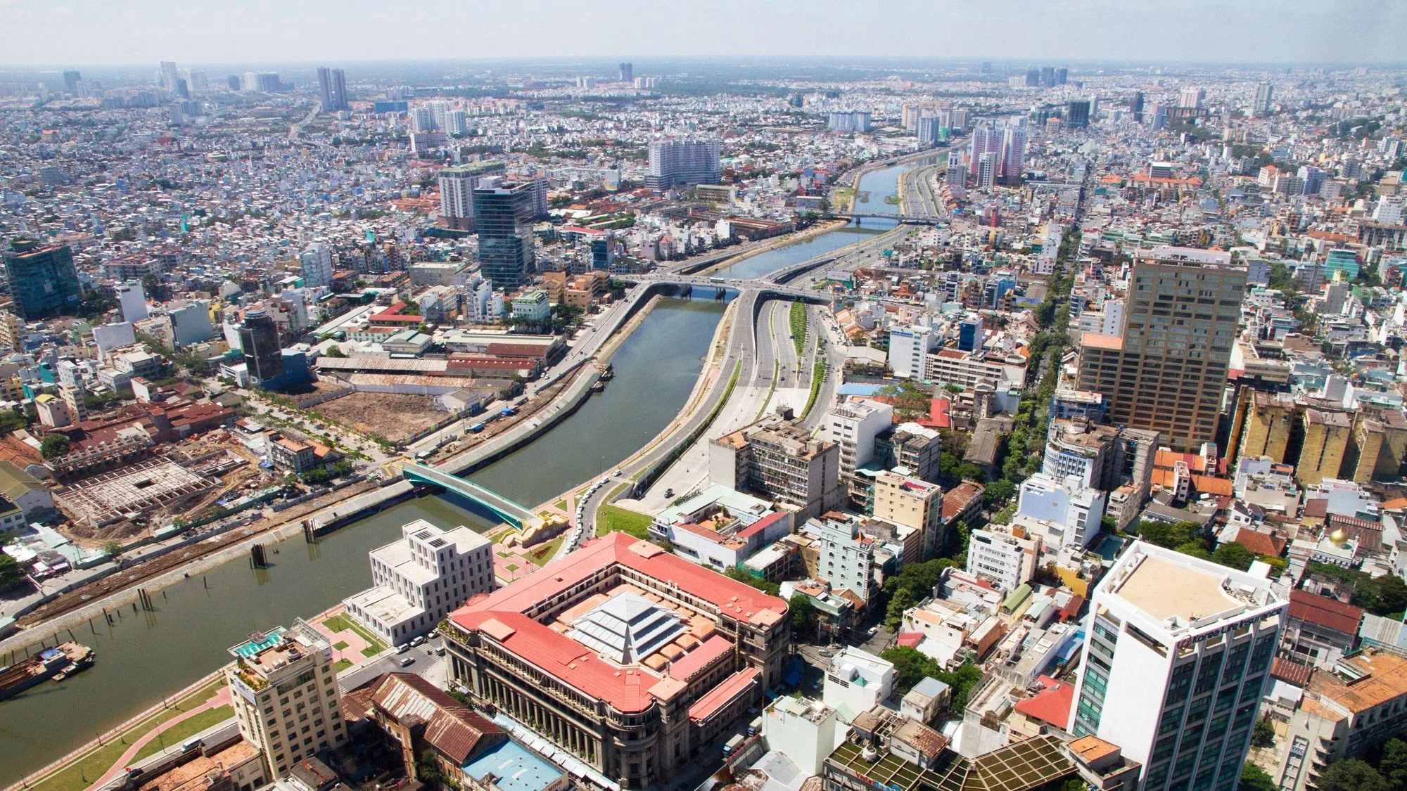 Vista panoramica de la ciudad de Ho Chi Minh