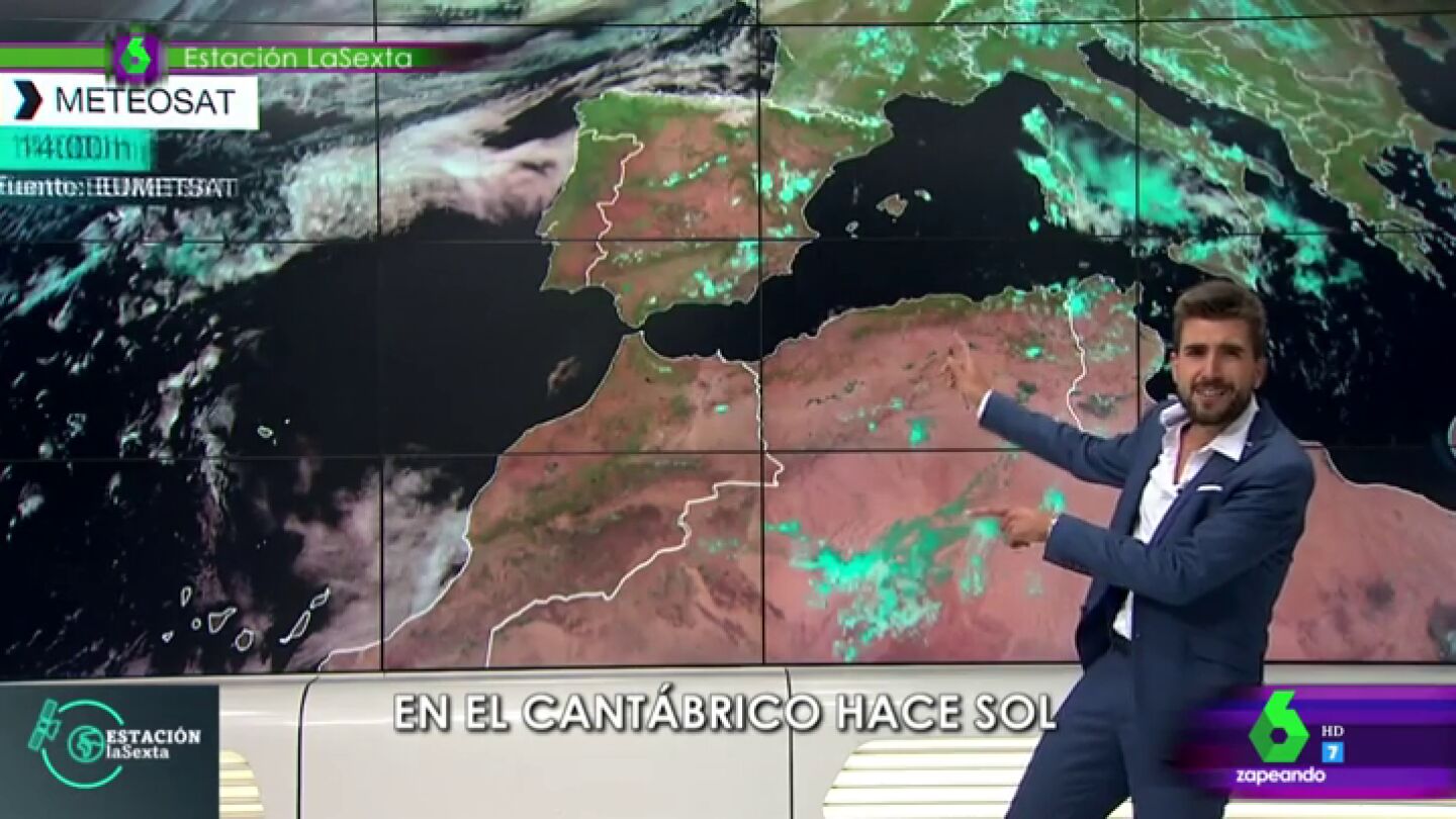 Adri&aacute;n Cordero da el tiempo cantando por Nino Bravo: "Cantar&eacute; la meteo por ti a&uacute;n a riesgo de que me puedan despedir"