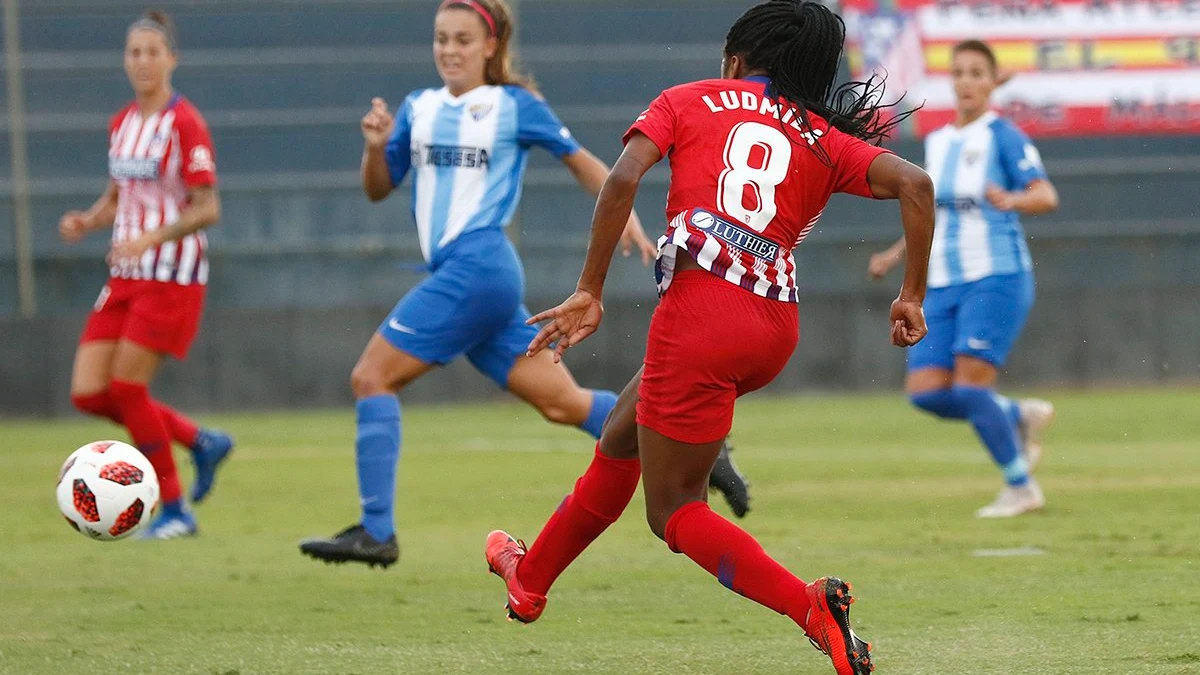 Ludmila, con el Atlético