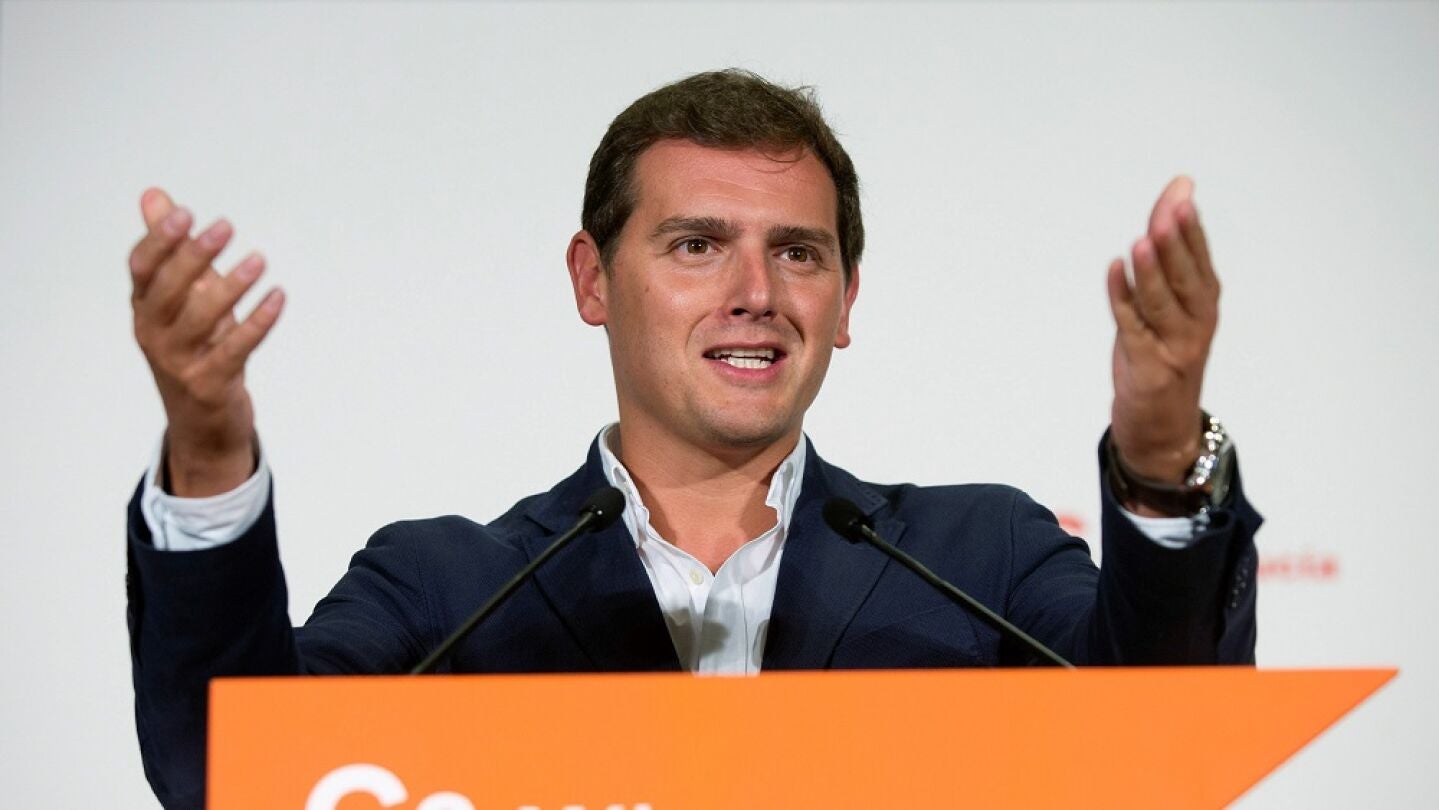 Albert Rivera en un acto en M&aacute;laga