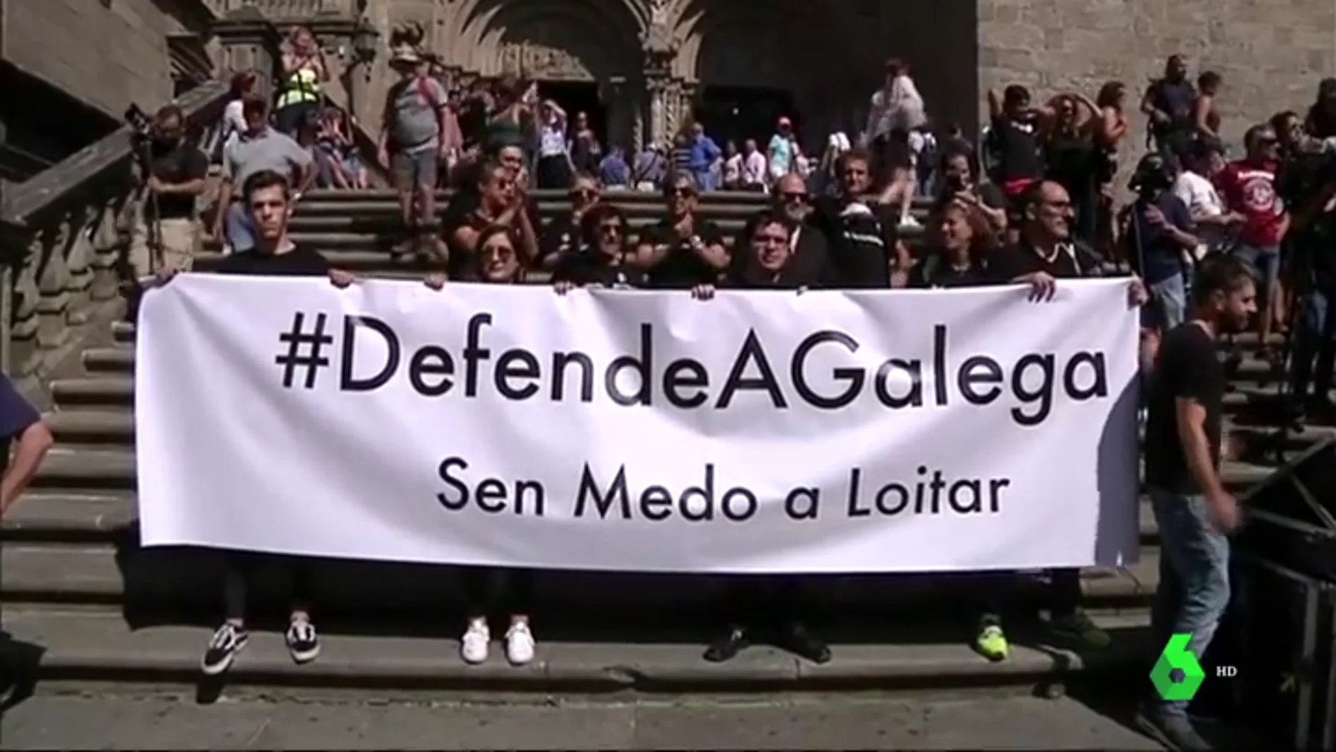 Manifestación en Galicia en contra de la manipulación informativa