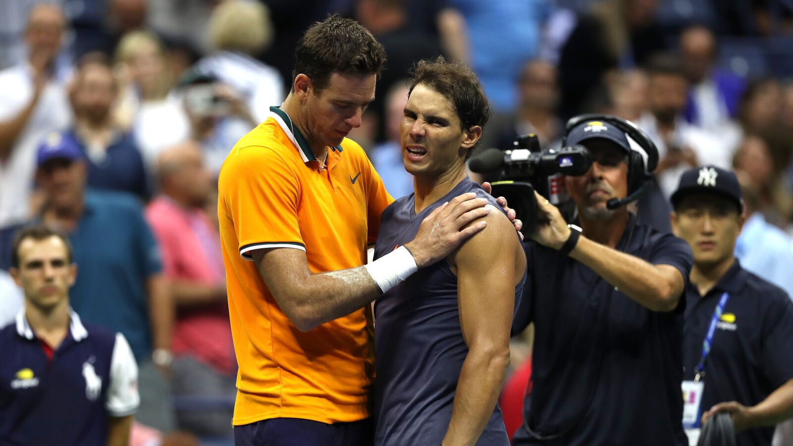 Nadal explica la lesi&oacute;n de su rodilla a Del Potro