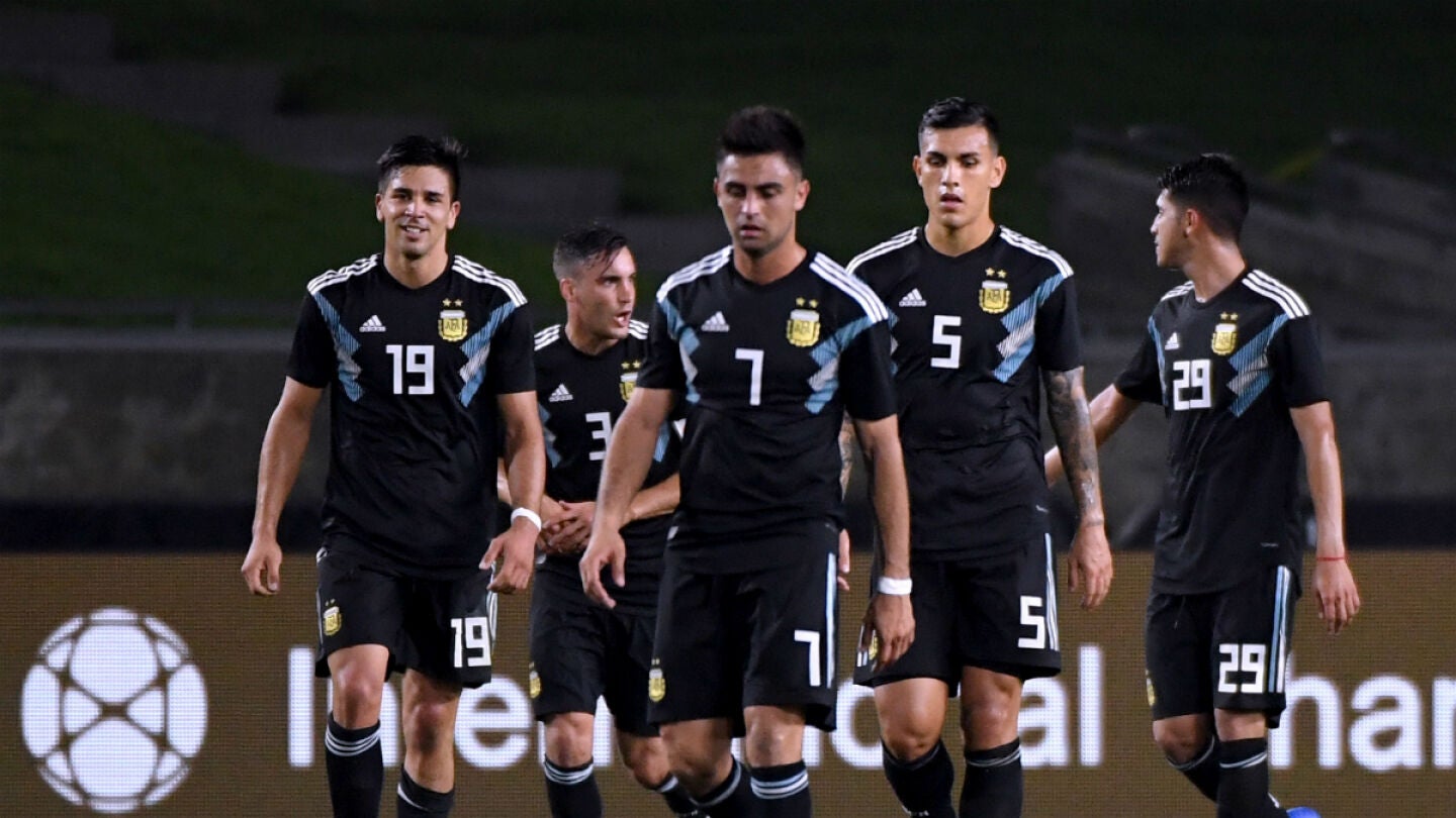 Argentina celebra un gol