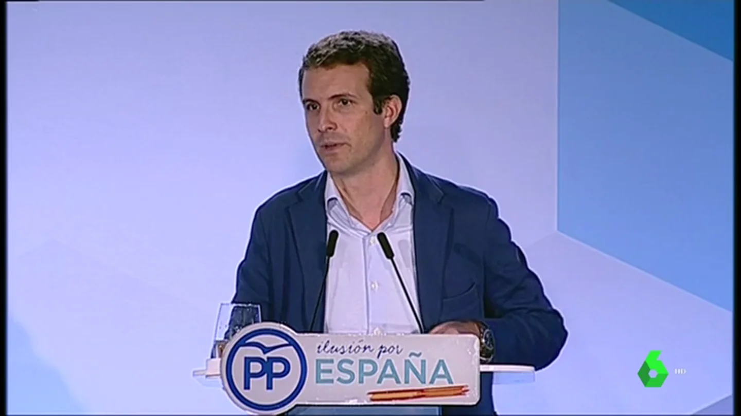 Pablo Casado en un acto del PP en Cataluña Pablo Casado en un acto del PP en Cataluña