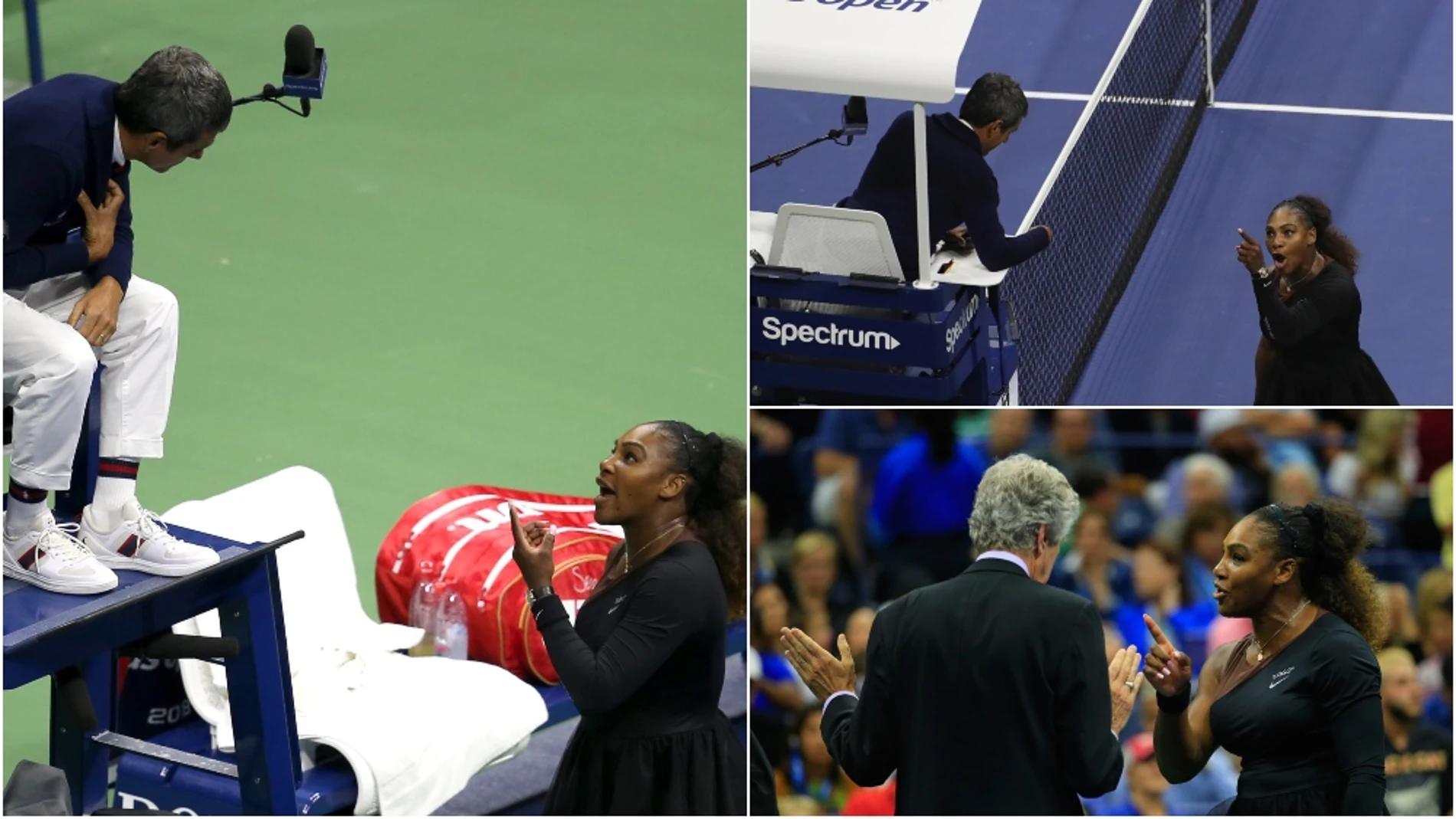 Serena Williams estalla contra el árbitro en el US Open