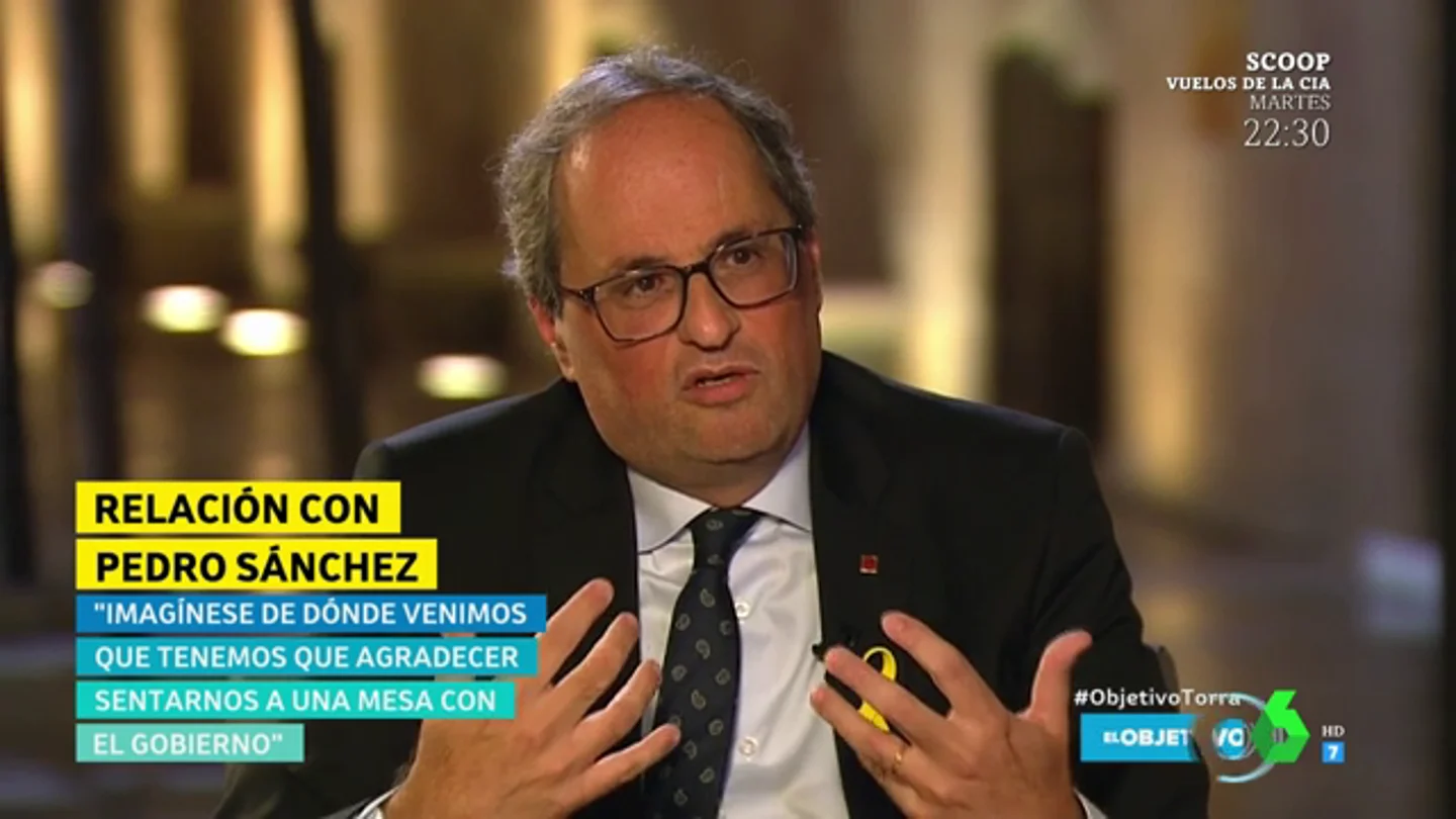Quim Torra, en El Objetivo Quim Torra, en El Objetivo