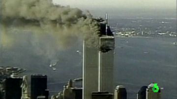 Imagen del momento del atentado de las Torres Gemelas