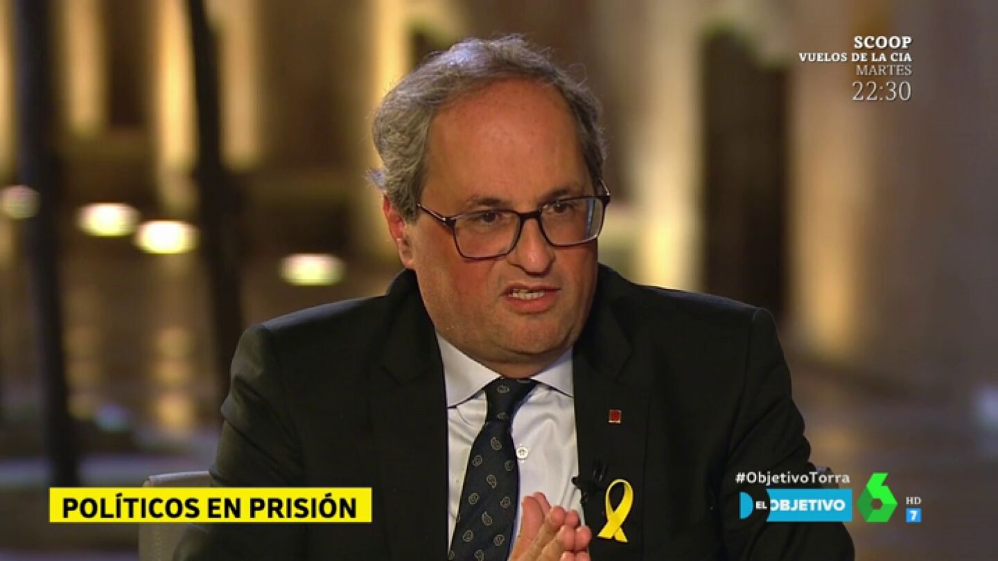 Quim Torra: "Cada d&iacute;a que nuestros presos pol&iacute;ticos est&aacute;n en la c&aacute;rcel es un acto de venganza para ellos y sus familias"