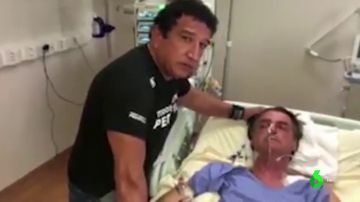 Jair Bolsonaro, candidato a la presidencia de Brasil, en el hospital