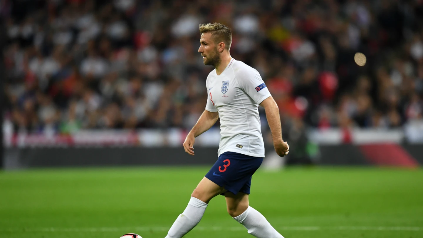 Luke Shaw, con Inglaterra Luke Shaw, con Inglaterra