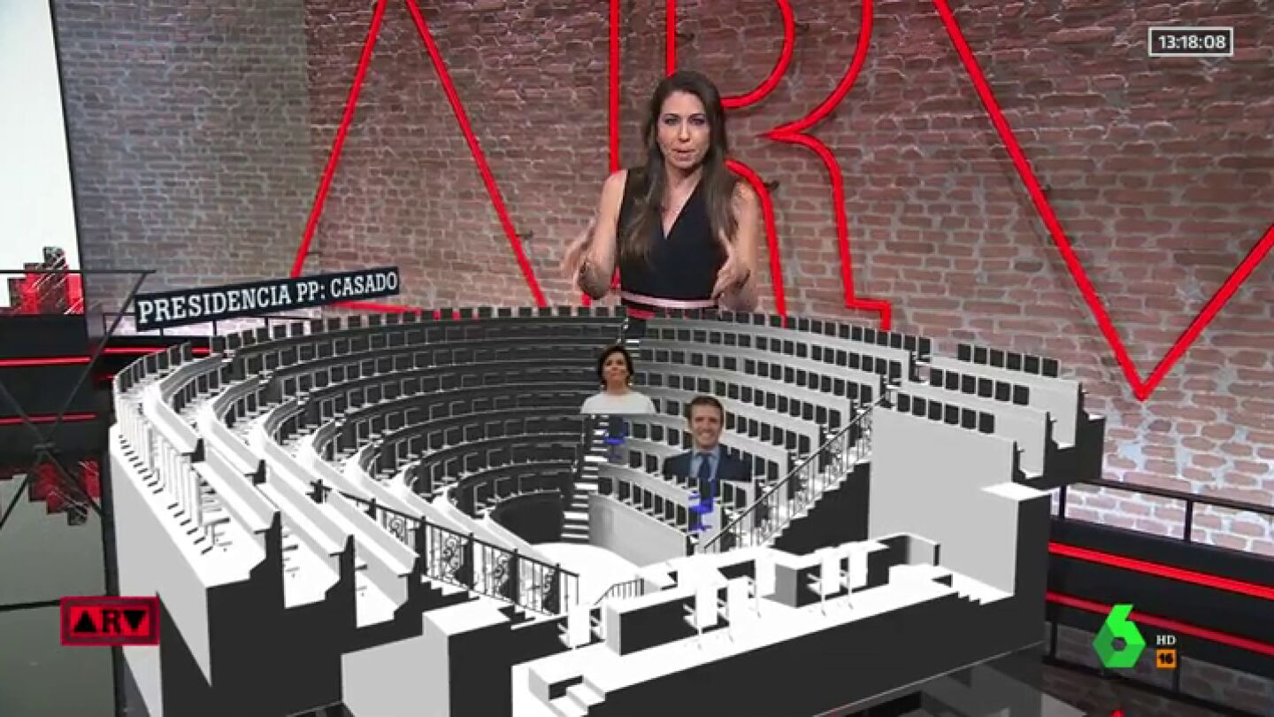 La realidad aumentada llega Al Rojo Vivo: el baile de sillas de Santamar&iacute;a en el Congreso hasta a acabar lejos de Casado