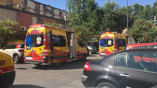 Dos ambulancias del Samur Dos ambulancias del Samur
