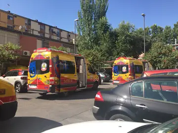 Dos ambulancias del Samur