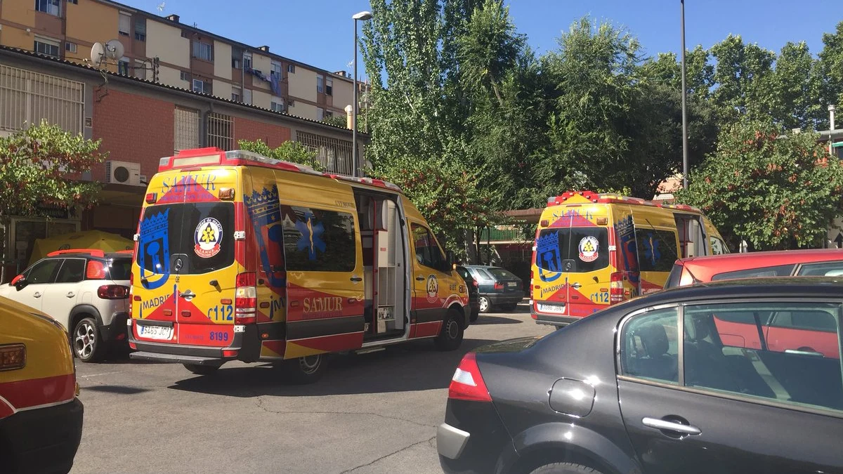 Dos ambulancias del Samur