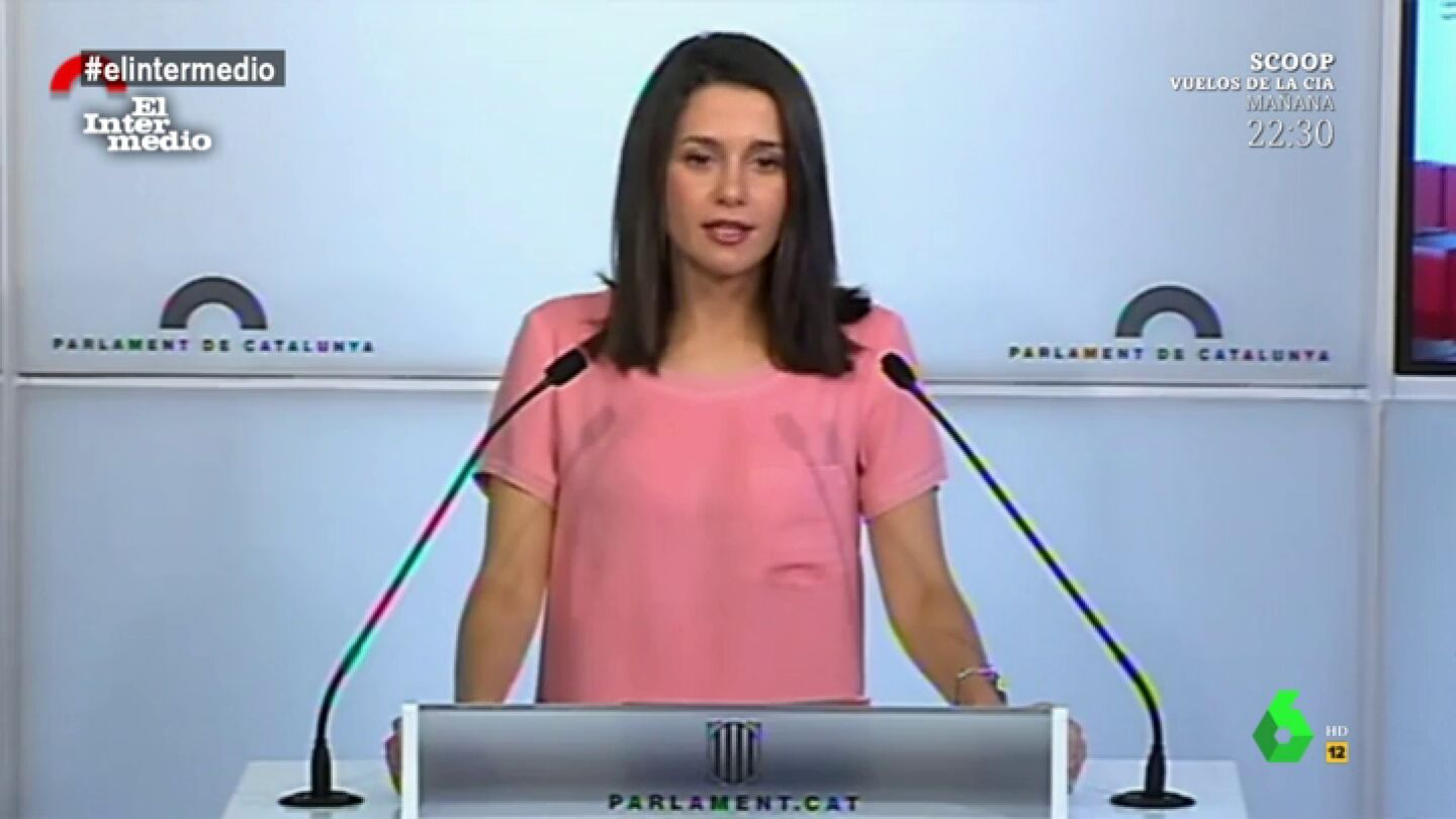In&eacute;s Arrimadas comparece en una rueda de prensa