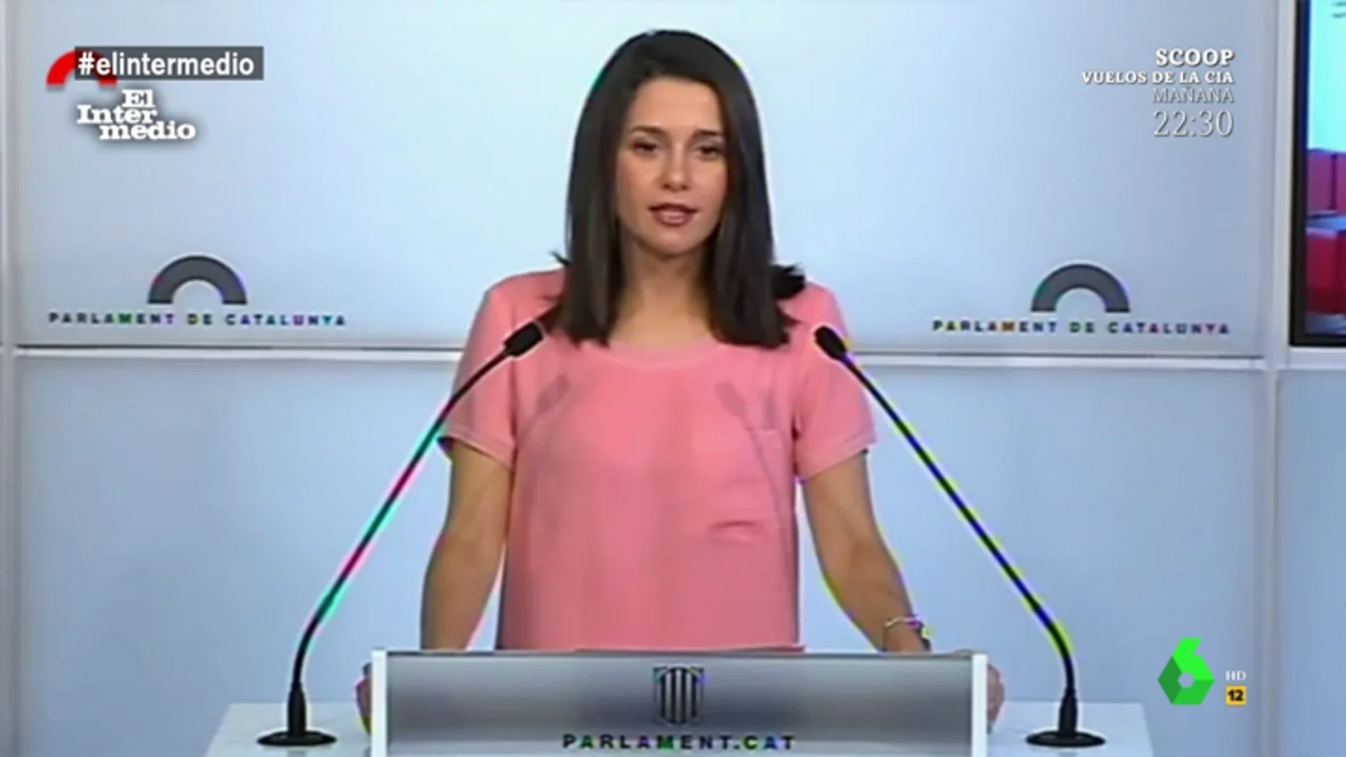 Inés Arrimadas comparece en una rueda de prensa