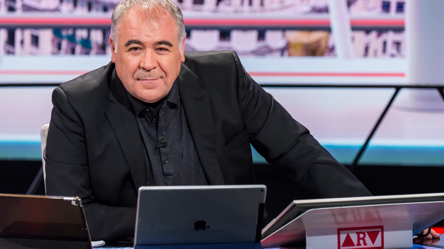 Antonio García Ferreras en el nuevo plató de ARV Antonio García Ferreras en el nuevo plató de ARV