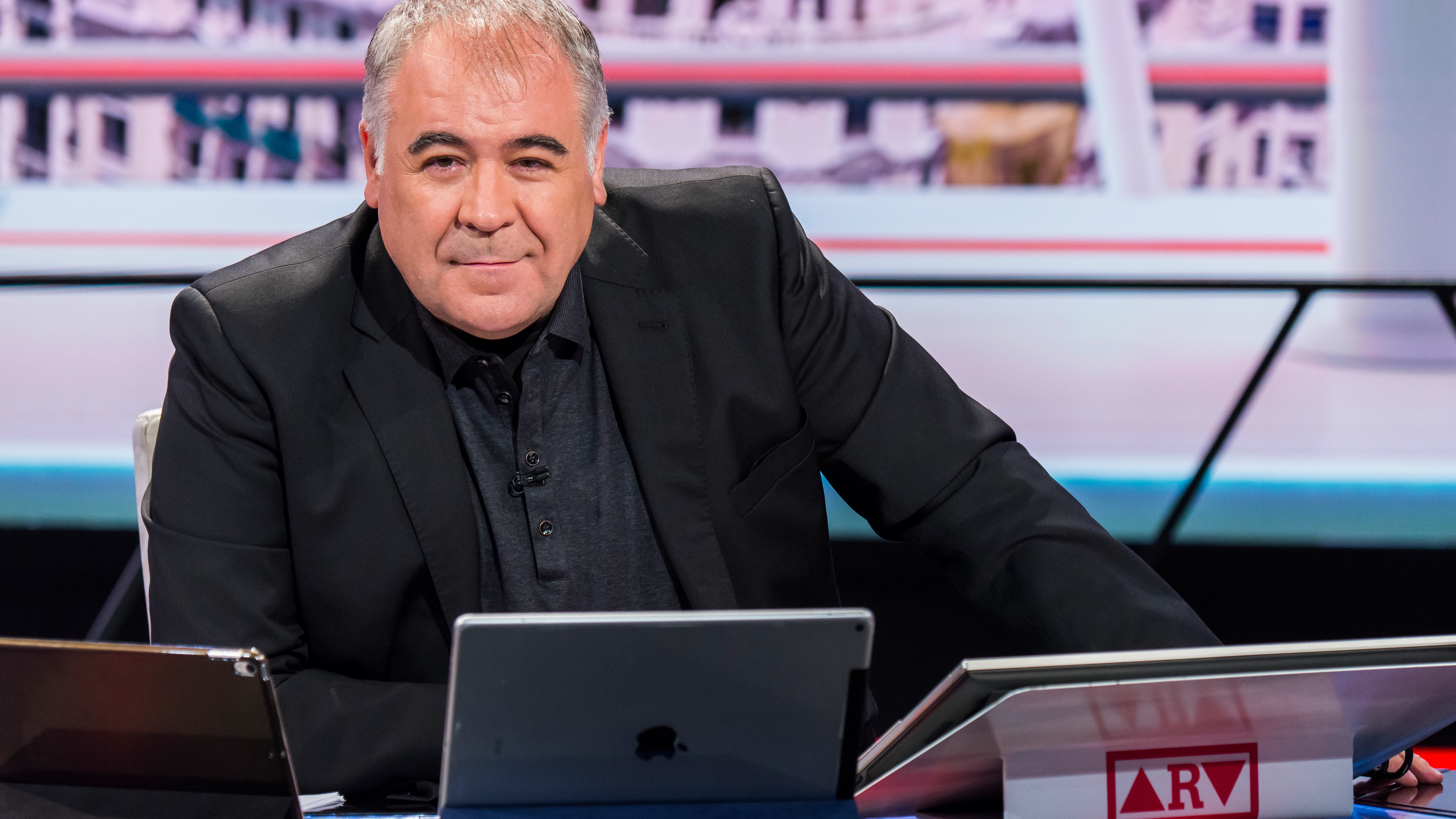 Antonio García Ferreras en el nuevo plató de ARV