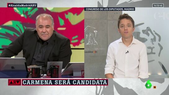 &Iacute;&ntilde;igo Errej&oacute;n celebra la candidatura de Carmena a la alcald&iacute;a: "Para m&iacute; Manuela es un referente personal y pol&iacute;tico, es algo muy inspirador"