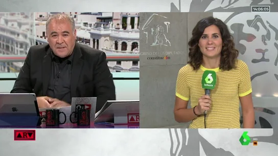 Ferreras felicita durante un directo a María Llapart: "Excelente trabajo el de este verano" Ferreras felicita durante un directo a María Llapart: "Excelente trabajo el de este verano"