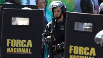 Soldados de la Fuerza Nacional de Brasil