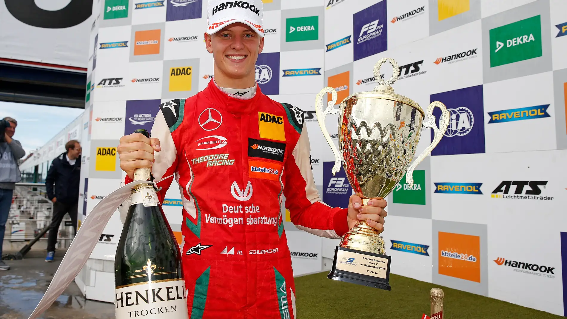 Mick Schumacher Podio2018Nurburgring