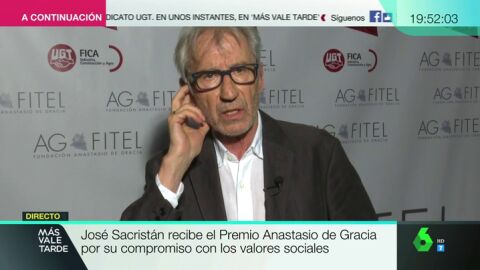 Jos&eacute; Sacristan: "Tengo una idea del sentido de la justicia, y procuro defenderla"