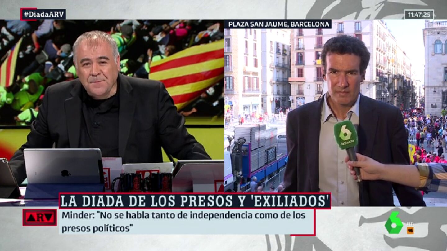 Raphael Minder, sobre la celebraci&oacute;n de la Diada: "Hoy no se habla tanto de independencia, se habla m&aacute;s de los presos pol&iacute;ticos"