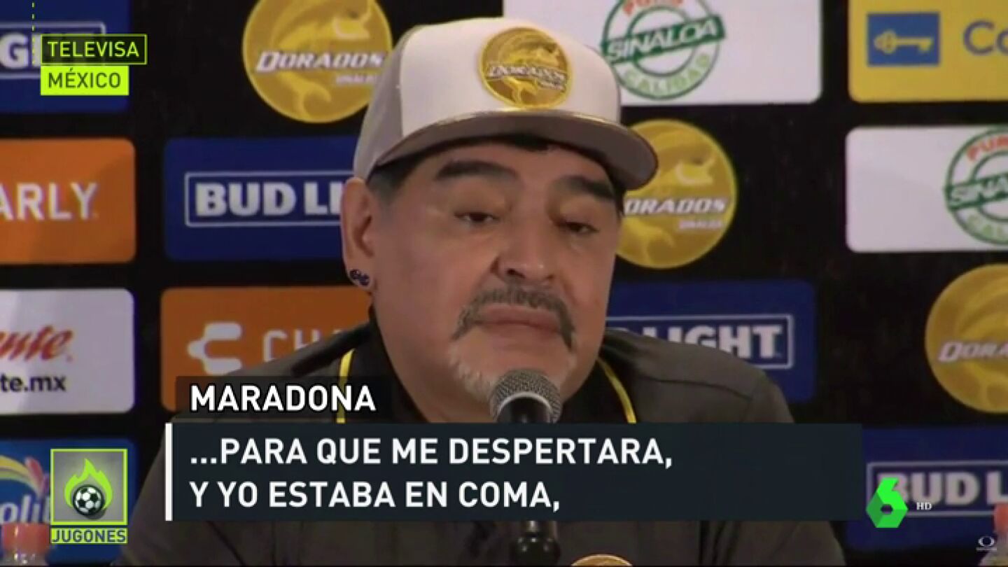 Diego Armando Maradona cont&oacute; sus peores momentos del pasado en M&eacute;xico