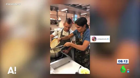 La primera y esperada clase de cocina de Cristina Pedroche de la mano de Dabiz Muñoz La primera y esperada clase de cocina de Cristina Pedroche de la mano de Dabiz Muñoz