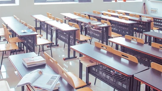 Imagen de un aula escolar. Imagen de un aula escolar